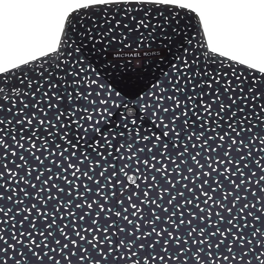 Alternative Image for ProductMichael Kors Long Sleeved Slim Fit Shirt Navy3